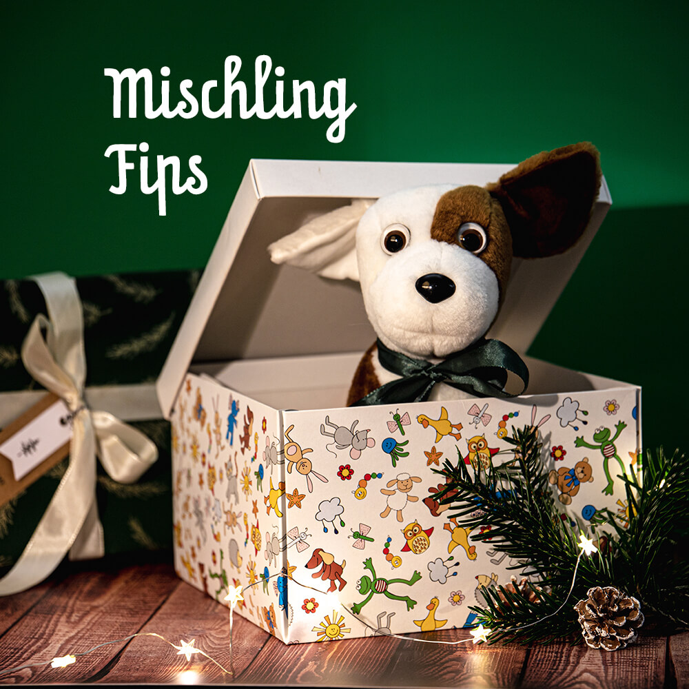 Kuscheltier Hund Mischling Fips