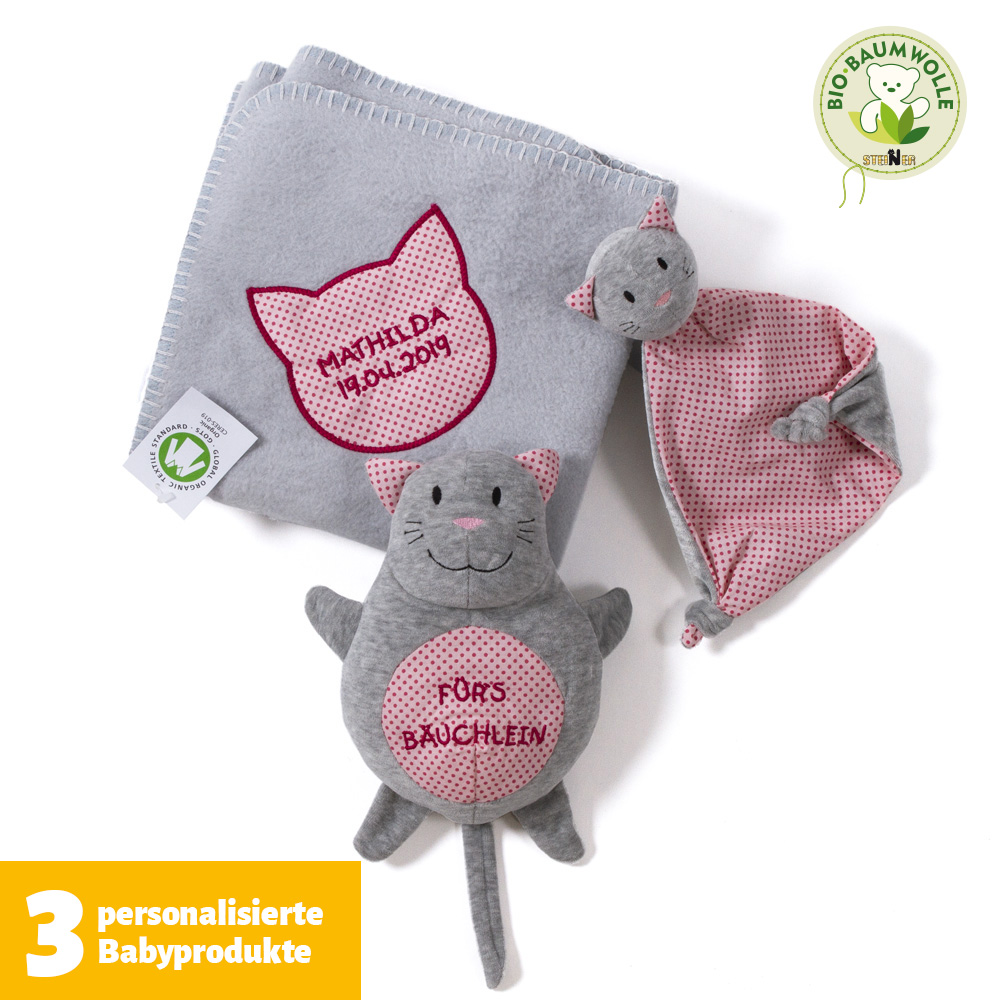 Baby Geschenkset Katze Toni