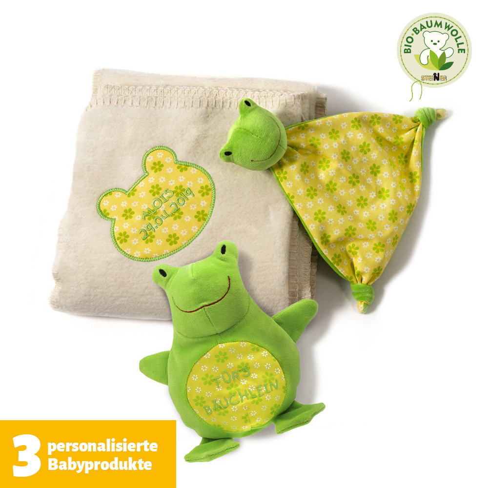Baby Geschenkset Frosch Alois