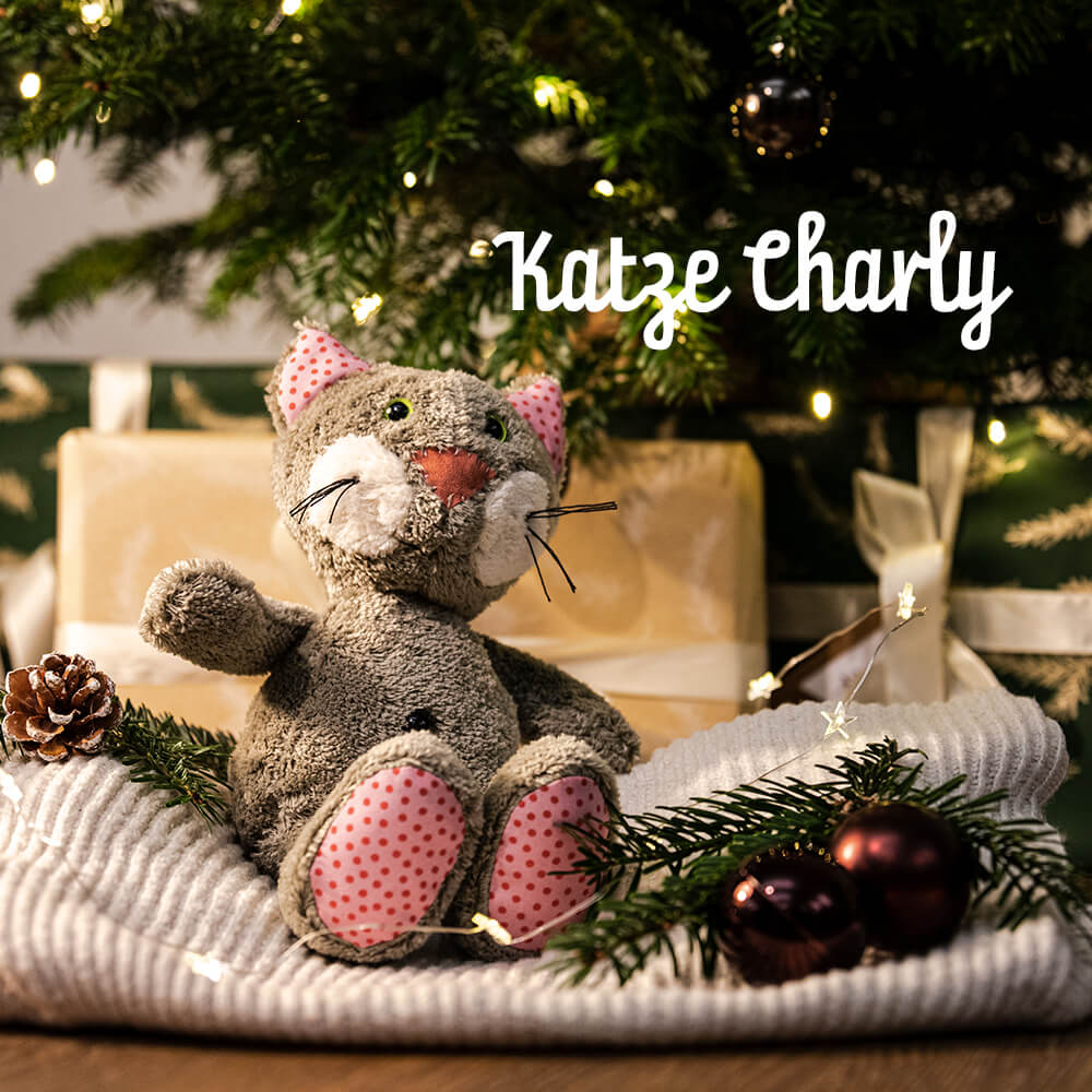 Bio Kuscheltier Katze Charly