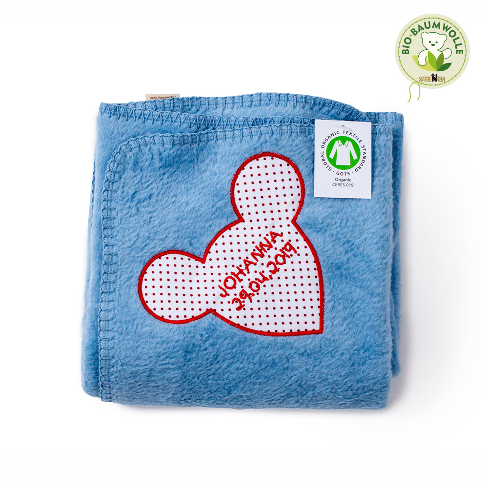 Personalisierte Babydecke