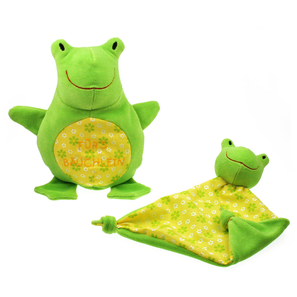Kirschkernkissen Frosch & Schmusetuch Frosch
