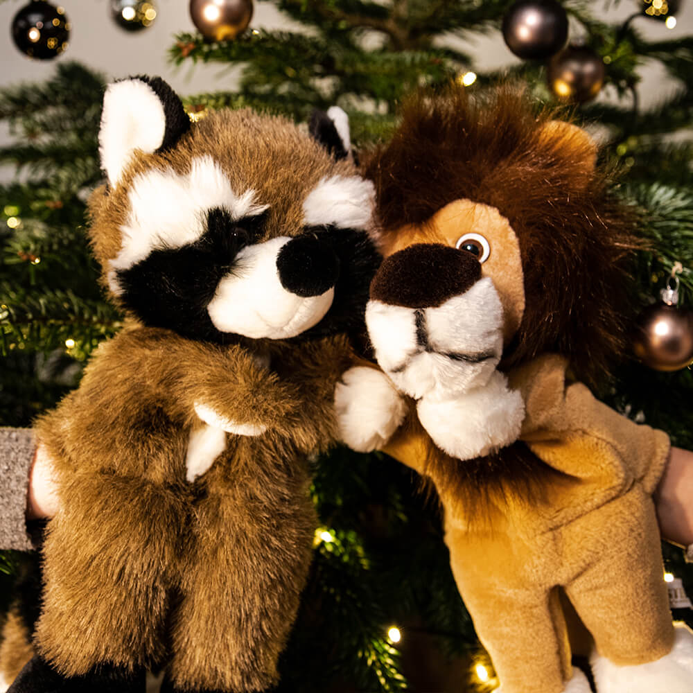 Handpuppe Waschbär Willi