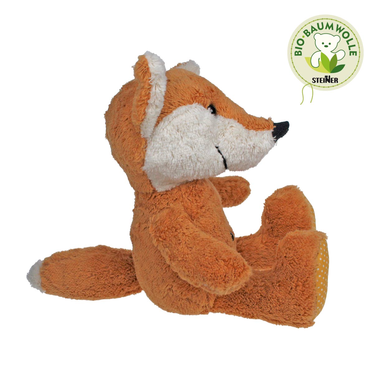 Kuscheltier Fuchs Fabio aus Bio Baumwolle