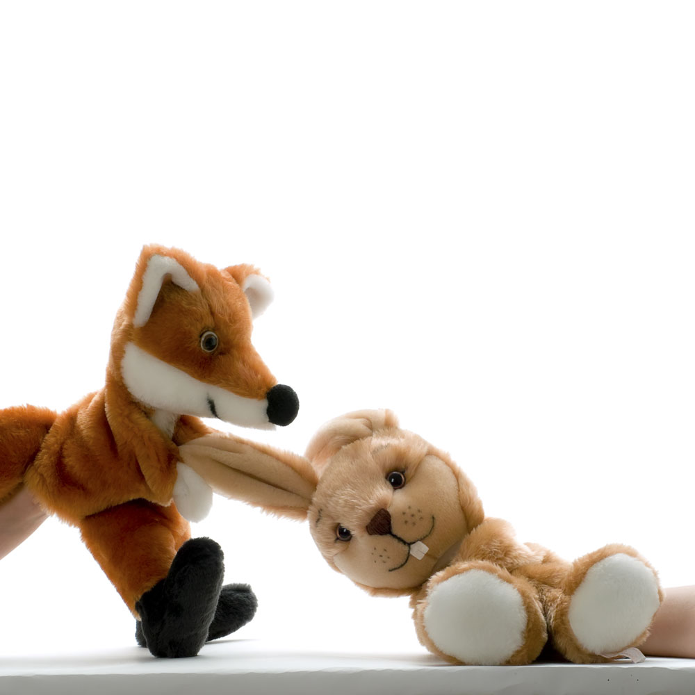 Handpuppen-Set Fuchs & Hase