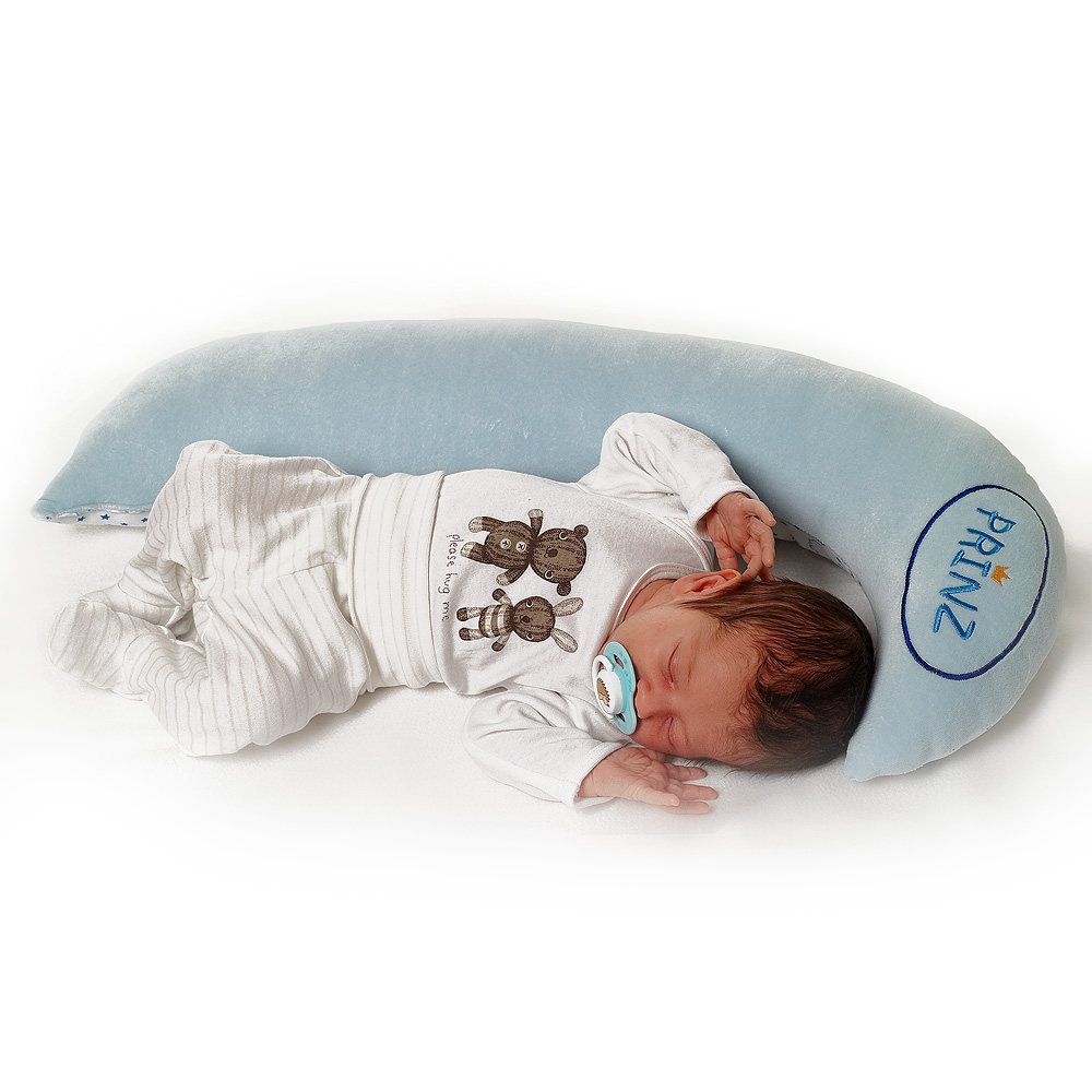 Babyhörnchen mit Bestickung "Prinz"