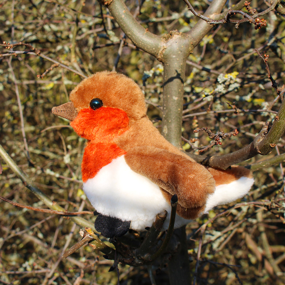 Plüschtier Vogel Rotkehlchen