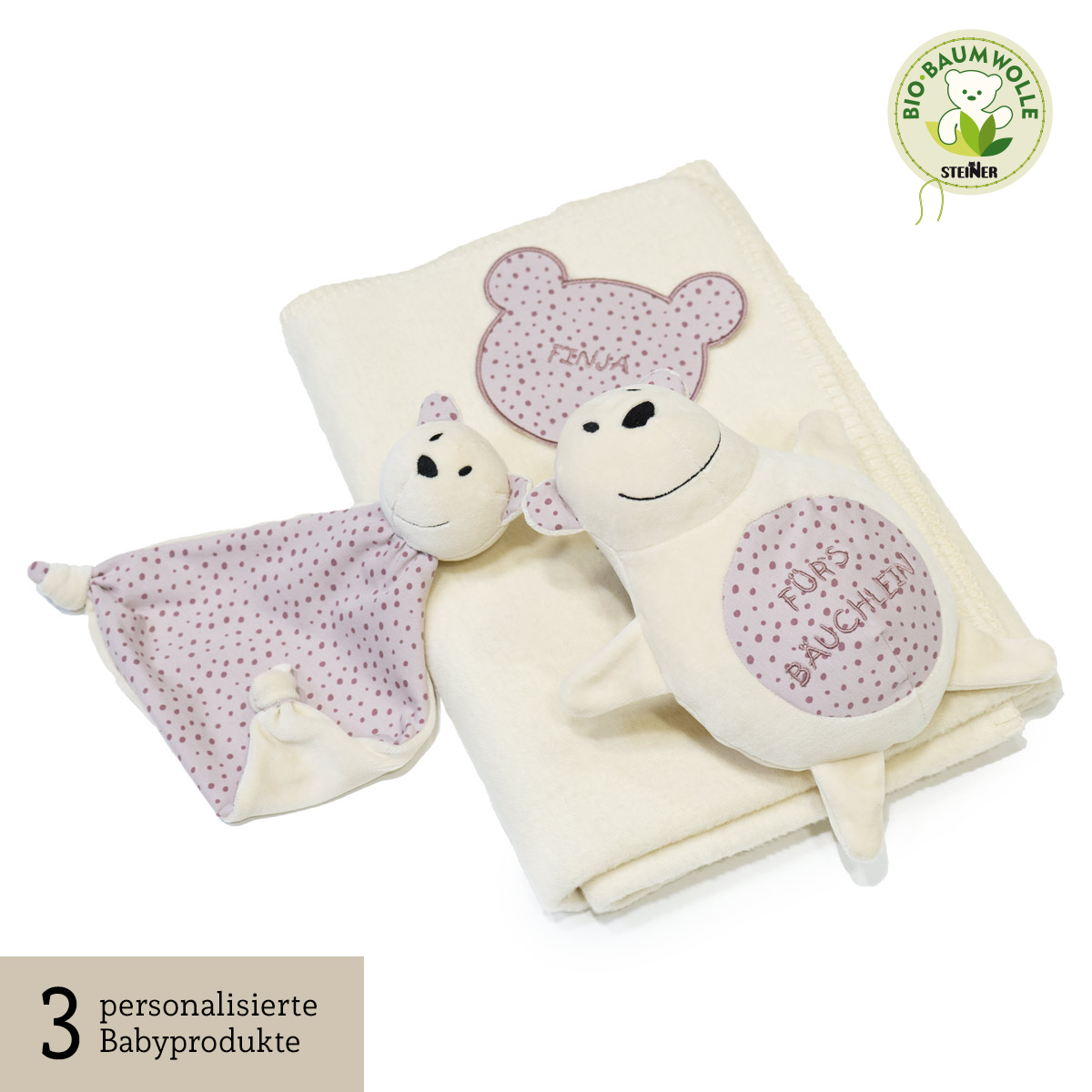 Babygeschenkset Eisbär Finja