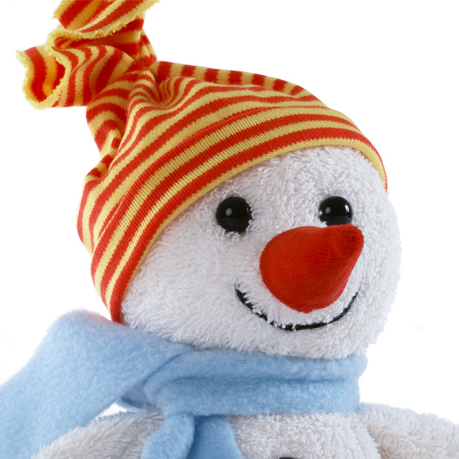 Schneemann Kuscheltier 