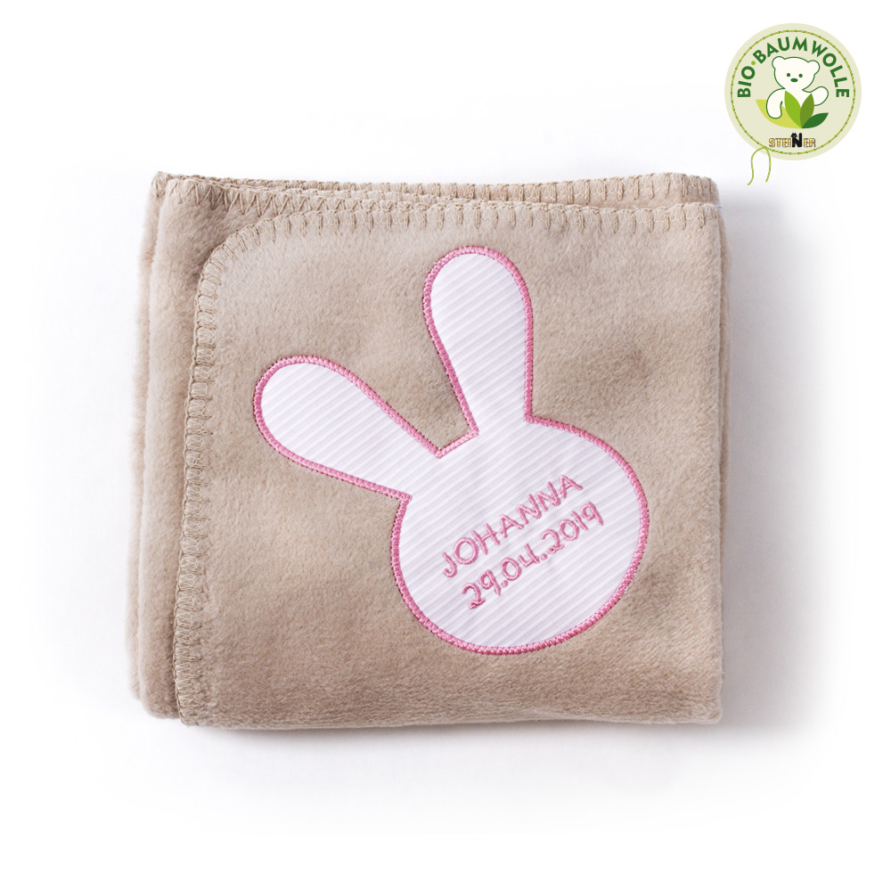Babydecke Hase Fidelia