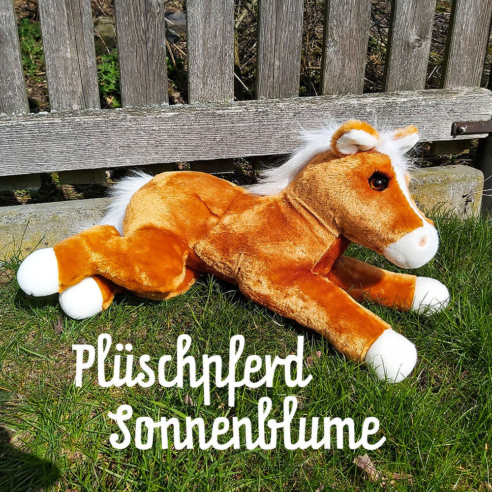 Sonnenblume Kuscheltier Pferd