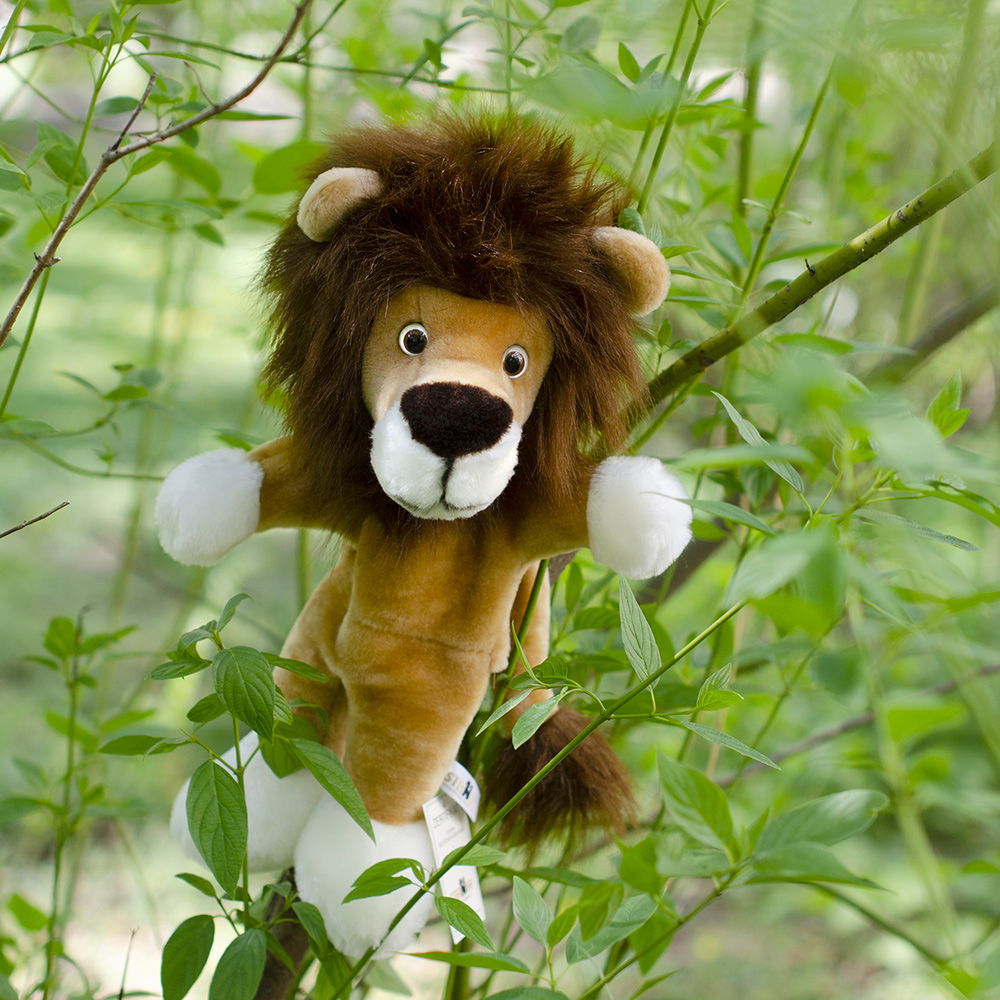 Löwe Handpuppe