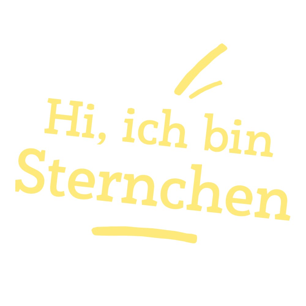 Kuscheltier Einhorn Sternchen