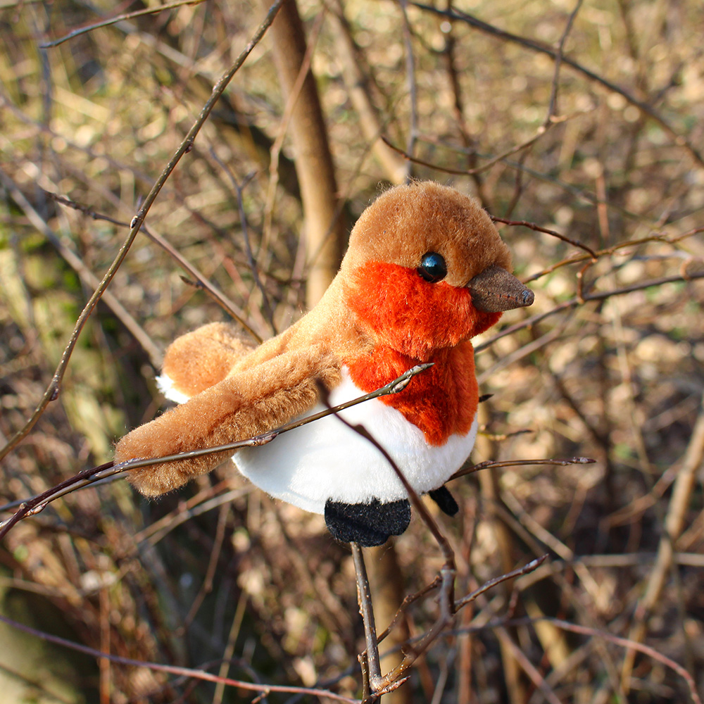 Kuscheltier Vogel Rotkehlchen