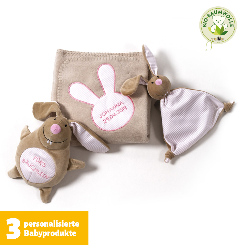 Baby Geschenkset Hase Fidelia